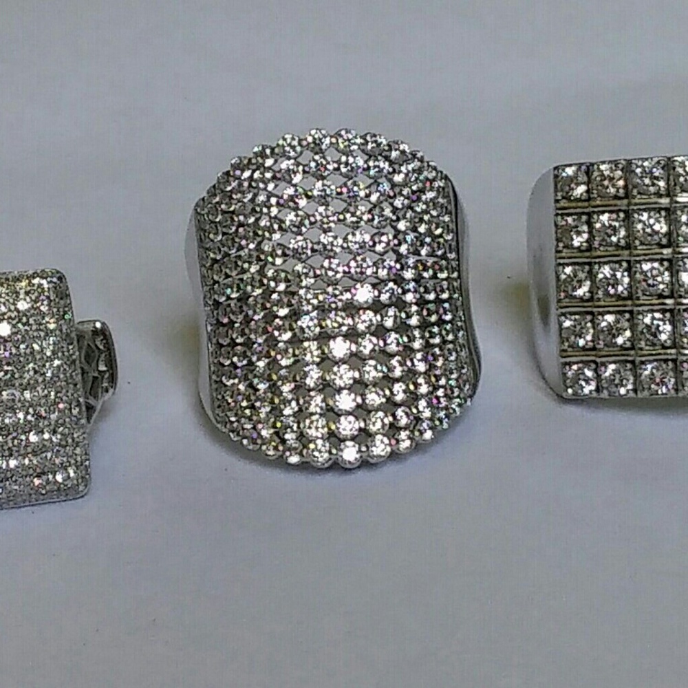 Sterling Silver with Cubic Zirconia Blingy Ring